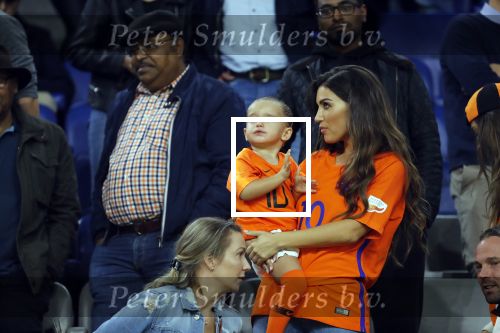 Amsterdam 6 mei 2018
Nederland-Peru 2-1 . Afscheidswedstrijd Wesley Sneijder . Zijn vrouw Yolanthe Sneijder Cabau en zoons Jessey en Xess Xava zijn natuurlijk aanwezig.
