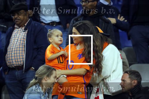 Amsterdam 6 mei 2018
Nederland-Peru 2-1 . Afscheidswedstrijd Wesley Sneijder . Zijn vrouw Yolanthe Sneijder Cabau en zoons Jessey en Xess Xava zijn natuurlijk aanwezig.