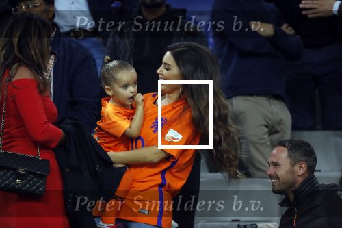 Amsterdam 6 mei 2018
Nederland-Peru 2-1 . Afscheidswedstrijd Wesley Sneijder . Zijn vrouw Yolanthe Sneijder Cabau en zoons Jessey en Xess Xava zijn natuurlijk aanwezig.