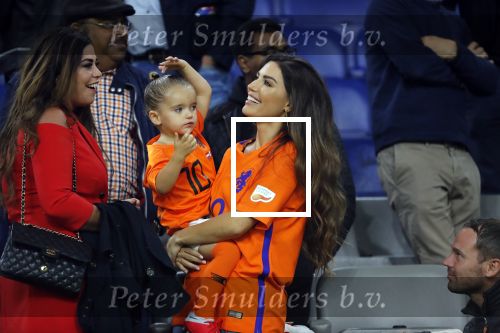 Amsterdam 6 mei 2018
Nederland-Peru 2-1 . Afscheidswedstrijd Wesley Sneijder . Zijn vrouw Yolanthe Sneijder Cabau en zoons Jessey en Xess Xava zijn natuurlijk aanwezig.