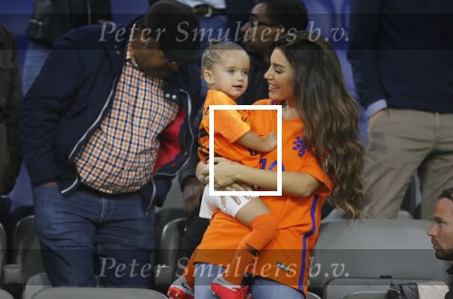 Amsterdam 6 mei 2018
Nederland-Peru 2-1 . Afscheidswedstrijd Wesley Sneijder . Zijn vrouw Yolanthe Sneijder Cabau en zoons Jessey en Xess Xava zijn natuurlijk aanwezig.