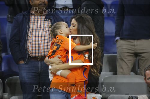 Amsterdam 6 mei 2018
Nederland-Peru 2-1 . Afscheidswedstrijd Wesley Sneijder . Zijn vrouw Yolanthe Sneijder Cabau en zoons Jessey en Xess Xava zijn natuurlijk aanwezig.