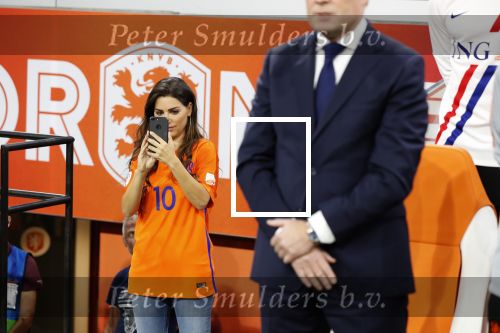 Amsterdam 6 mei 2018
Nederland-Peru 2-1 . Afscheidswedstrijd Wesley Sneijder . Zijn vrouw Yolanthe Sneijder Cabau en zoons Jessey en Xess Xava zijn natuurlijk aanwezig.