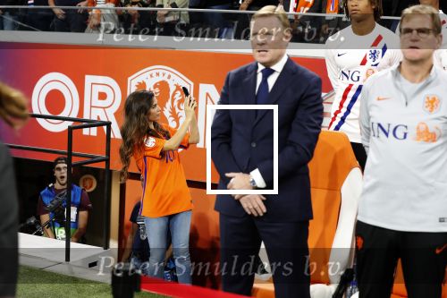 Amsterdam 6 mei 2018
Nederland-Peru 2-1 . Afscheidswedstrijd Wesley Sneijder . Zijn vrouw Yolanthe Sneijder Cabau en zoons Jessey en Xess Xava zijn natuurlijk aanwezig.