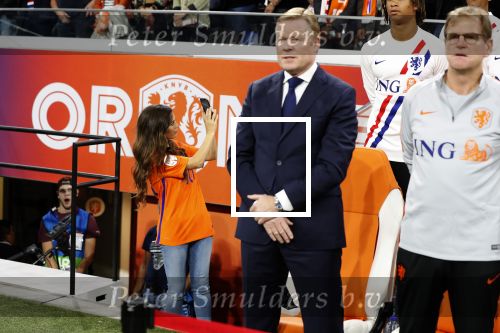 Amsterdam 6 mei 2018
Nederland-Peru 2-1 . Afscheidswedstrijd Wesley Sneijder . Zijn vrouw Yolanthe Sneijder Cabau en zoons Jessey en Xess Xava zijn natuurlijk aanwezig.