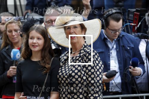 Den Haag 17 september 2019
Prinsjesdag 2019 op het binnenhof.
Annemarie Jorritsma met kleindochter