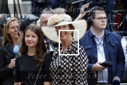 Den Haag 17 september 2019
Prinsjesdag 2019 op het binnenhof.
Annemarie Jorritsma met kleindochter