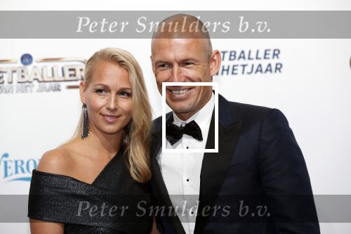 Hilversum 2 september 2019
Voetbalgala bij studio 21 .Arjen Robben met zijn vrouw Bernadien