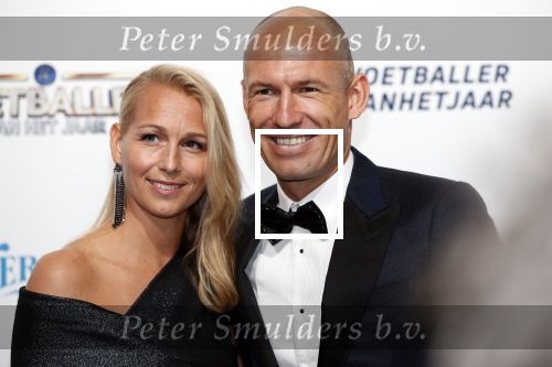 Hilversum 2 september 2019
Voetbalgala bij studio 21 .Arjen Robben met zijn vrouw Bernadien