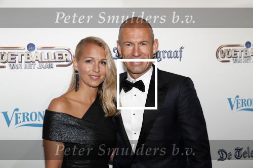 Hilversum 2 september 2019
Voetbalgala bij studio 21 .Arjen Robben met zijn vrouw Bernadien
