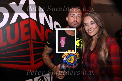 Almere 26 september 2019
Presentatie influencer boxing avond in sportcentrum Almere.
Dave Roelvink is een van de deelnemers. Dave met zijn vriendin Julia Mekkes