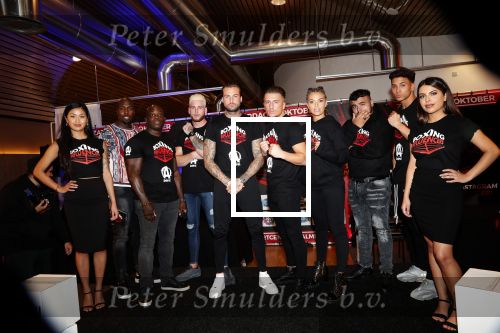 Almere 26 september 2019
Presentatie influencer boxing avond in sportcentrum Almere.
Dave Roelvink is een van de deelnemers