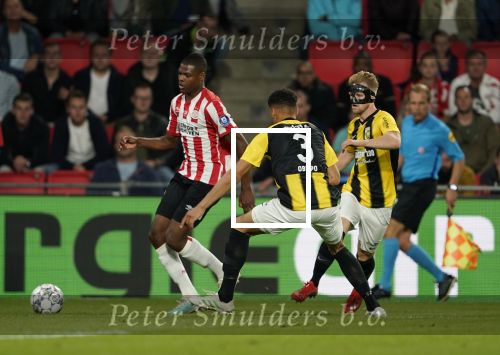 Eindhoven, 14 September 2019 PSV-Vitesse, eindstand 5-0
5 doelpunten Donyell Malen
Denzel Dumfries