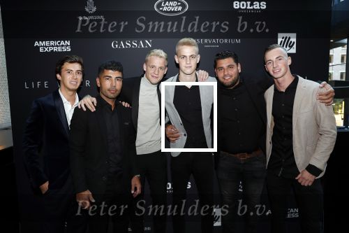 Amsterdam 4 september 2019
LAF Life after football event in het conservatorium hotel. Donny v d Beek met oa zijn broer en Nino Wilkes