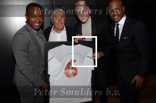 Amsterdam 4 september 2019
LAF Life after football event in het conservatorium hotel. Donny v d Beek met Sjaak Swart Soufian en Regi Blinker