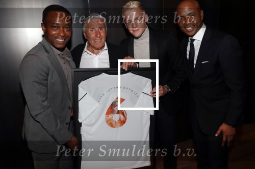 Amsterdam 4 september 2019
LAF Life after football event in het conservatorium hotel. Donny v d Beek met Sjaak Swart Soufian en Regi Blinker