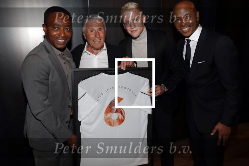 Amsterdam 4 september 2019
LAF Life after football event in het conservatorium hotel. Donny v d Beek met Sjaak Swart Soufian en Regi Blinker