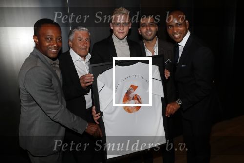 Amsterdam 4 september 2019
LAF Life after football event in het conservatorium hotel. Donny v d Beek met Sjaak Swart Soufian en Regi Blinker