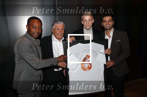 Amsterdam 4 september 2019
LAF Life after football event in het conservatorium hotel. Donny v d Beek met Sjaak Swart Soufian en Regi Blinker
