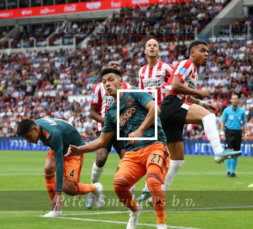 Eindhoven,22 September 2019 Kompetitiewedstrijd PSV-AJAX, eindstand 1-1Donyell Malen en Lisandro Martinez