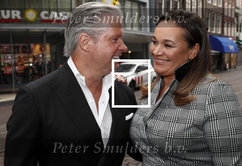 Amsterdam 11 augustus 2019
Premiere Downtown Abbey in pathe Tuschinski.
Dries Roelvink en zijn vrouw Honoria