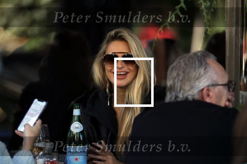 Amsterdam 21 september 2019
Gaby Blaaser op terras bij brasserie v dam