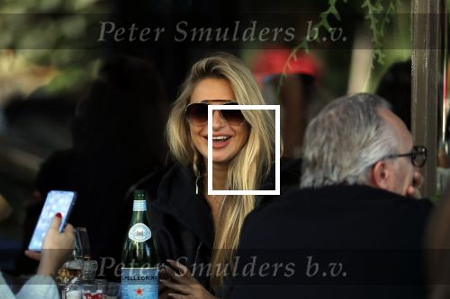 Amsterdam 21 september 2019
Gaby Blaaser op terras bij brasserie v dam