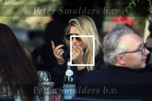 Amsterdam 21 september 2019
Gaby Blaaser op terras bij brasserie v dam