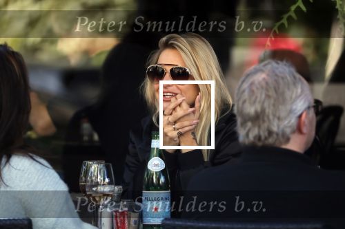 Amsterdam 21 september 2019
Gaby Blaaser op terras bij brasserie v dam