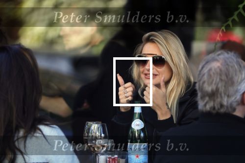 Amsterdam 21 september 2019
Gaby Blaaser op terras bij brasserie v dam