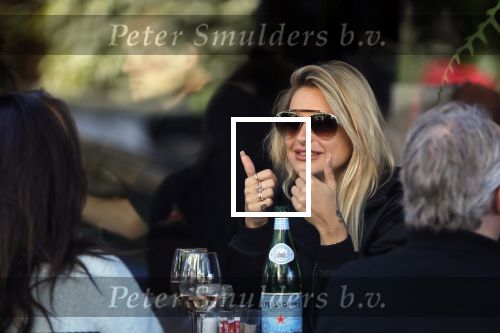 Amsterdam 21 september 2019
Gaby Blaaser op terras bij brasserie v dam