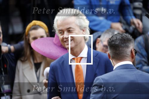 Den Haag 17 september 2019
Prinsjesdag 2019 op het binnenhof.
Geert Wilders arriveert samen met Fleur Agema