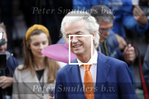 Den Haag 17 september 2019
Prinsjesdag 2019 op het binnenhof.
Geert Wilders arriveert samen met Fleur Agema