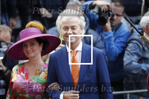 Den Haag 17 september 2019
Prinsjesdag 2019 op het binnenhof.
Geert Wilders arriveert samen met Fleur Agema