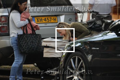 Amsterdam 12 september 2019
Gigi Ravelli met kindje en aupair op de cornelis schuytstraat.