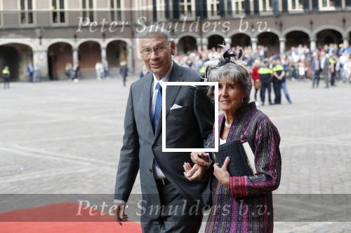 Den Haag 17 september 2019
Prinsjesdag 2019 op het binnenhof.
Hans v d Broek met zijn vrouw