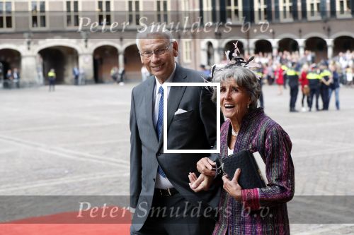 Den Haag 17 september 2019
Prinsjesdag 2019 op het binnenhof.
Hans v d Broek met zijn vrouw