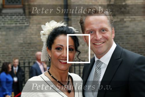 Den Haag 17 september 2019
Prinsjesdag 2019 op het binnenhof.
Minister Hugo de Jonge van Volksgezondheid, Welzijn en Sport (CDA) en zijn vrouw