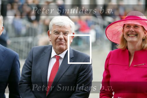 Den Haag 17 september 2019
Prinsjesdag 2019 op het binnenhof.
Burgermeester Pauline Krikke arriveert samen met Jan van Zanen, burgemeester van Utrecht