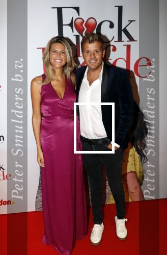 Amsterdam 30 september 2019
Premiere Fuck de liefde in Tuschinski. Kim Kotter met vriend Jaap Reesema