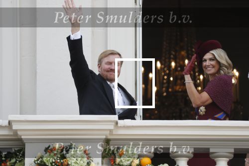 Den Haag 17 september 2019
Prinsjesdag 2019. Koning Willem Alexander Koningin Maxima Prins Constantijn en Prinses Laurentien arriveren met koets op binnenhof en bij paleis Noordeinde.