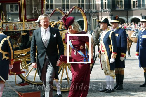 Den Haag 17 september 2019
Prinsjesdag 2019. Koning Willem Alexander Koningin Maxima Prins Constantijn en Prinses Laurentien arriveren met koets op binnenhof en bij paleis Noordeinde.