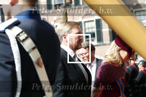 Den Haag 17 september 2019
Prinsjesdag 2019. Koning Willem Alexander Koningin Maxima Prins Constantijn en Prinses Laurentien arriveren met koets op binnenhof en bij paleis Noordeinde.