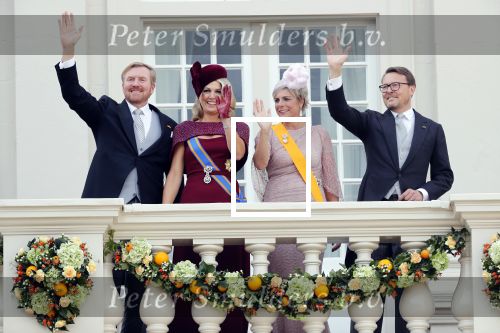 Den Haag 17 september 2019
Prinsjesdag 2019. Koning Willem Alexander Koningin Maxima Prins Constantijn en Prinses Laurentien arriveren met koets op binnenhof en bij paleis Noordeinde.