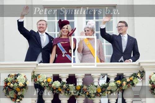 Den Haag 17 september 2019
Prinsjesdag 2019. Koning Willem Alexander Koningin Maxima Prins Constantijn en Prinses Laurentien arriveren met koets op binnenhof en bij paleis Noordeinde.