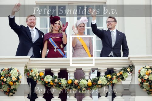 Den Haag 17 september 2019
Prinsjesdag 2019. Koning Willem Alexander Koningin Maxima Prins Constantijn en Prinses Laurentien arriveren met koets op binnenhof en bij paleis Noordeinde.