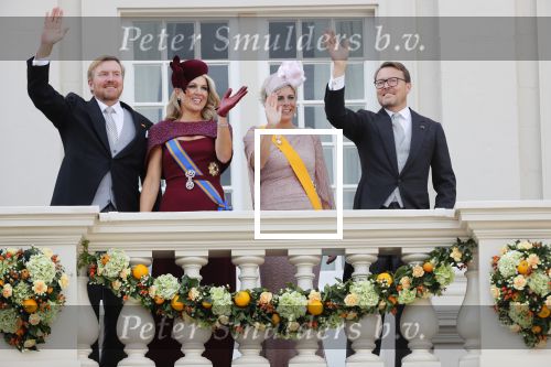 Den Haag 17 september 2019
Prinsjesdag 2019. Koning Willem Alexander Koningin Maxima Prins Constantijn en Prinses Laurentien arriveren met koets op binnenhof en bij paleis Noordeinde.