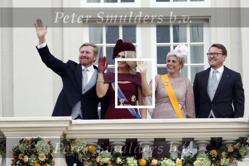 Den Haag 17 september 2019
Prinsjesdag 2019. Koning Willem Alexander Koningin Maxima Prins Constantijn en Prinses Laurentien arriveren met koets op binnenhof en bij paleis Noordeinde.