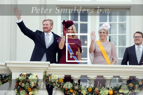 Den Haag 17 september 2019
Prinsjesdag 2019. Koning Willem Alexander Koningin Maxima Prins Constantijn en Prinses Laurentien arriveren met koets op binnenhof en bij paleis Noordeinde.