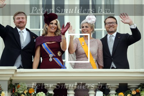 Den Haag 17 september 2019
Prinsjesdag 2019. Koning Willem Alexander Koningin Maxima Prins Constantijn en Prinses Laurentien arriveren met koets op binnenhof en bij paleis Noordeinde.